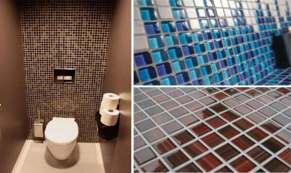 знаю  Дизайн маленького туалета мозаикой
