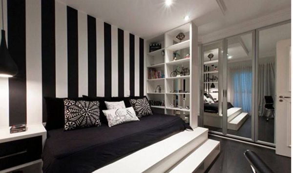 Черно-белые обои в интерьере дома: как правильно выбрать для комнаты