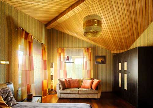 знаю  Какие виды отделки потолка в деревянном доме своими руками: Обзор и идеи- Виды +Видео