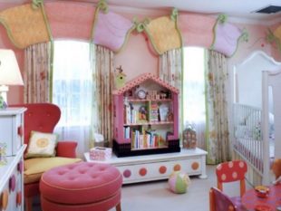 Ламбрекены для детской комнаты девочки + фото