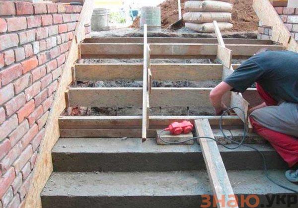 знаю Как сделать бетонное крыльцо и его монтаж к дому своими руками: пошагово- проекты +Видео