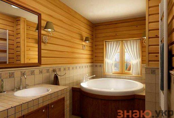 знаю Как отделать плиткой ванной комнаты в деревянном доме своими руками: Фото, дизайн, Идеи +Видео