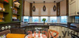 знаю Как сделать красивые шторы на кухню? Обзор — Виды. Классические, с ламбрикеном, на люверсах +Видео