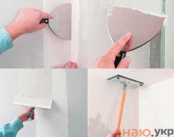 знаю Как сделать Сухую отделку стен при помощи гипсокартона и штукатурки: Виды поверхности +Видео